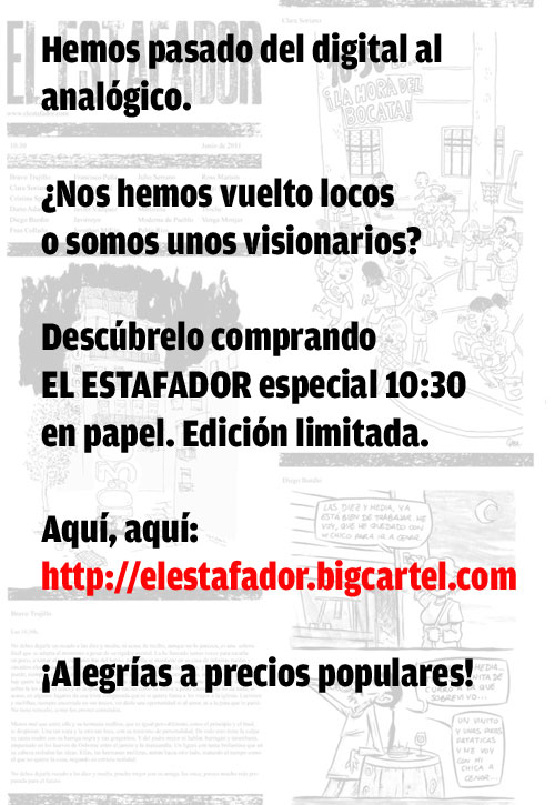 publicidad fanzine 10 30 EL ESTAFADOR #84: LAS 10:30