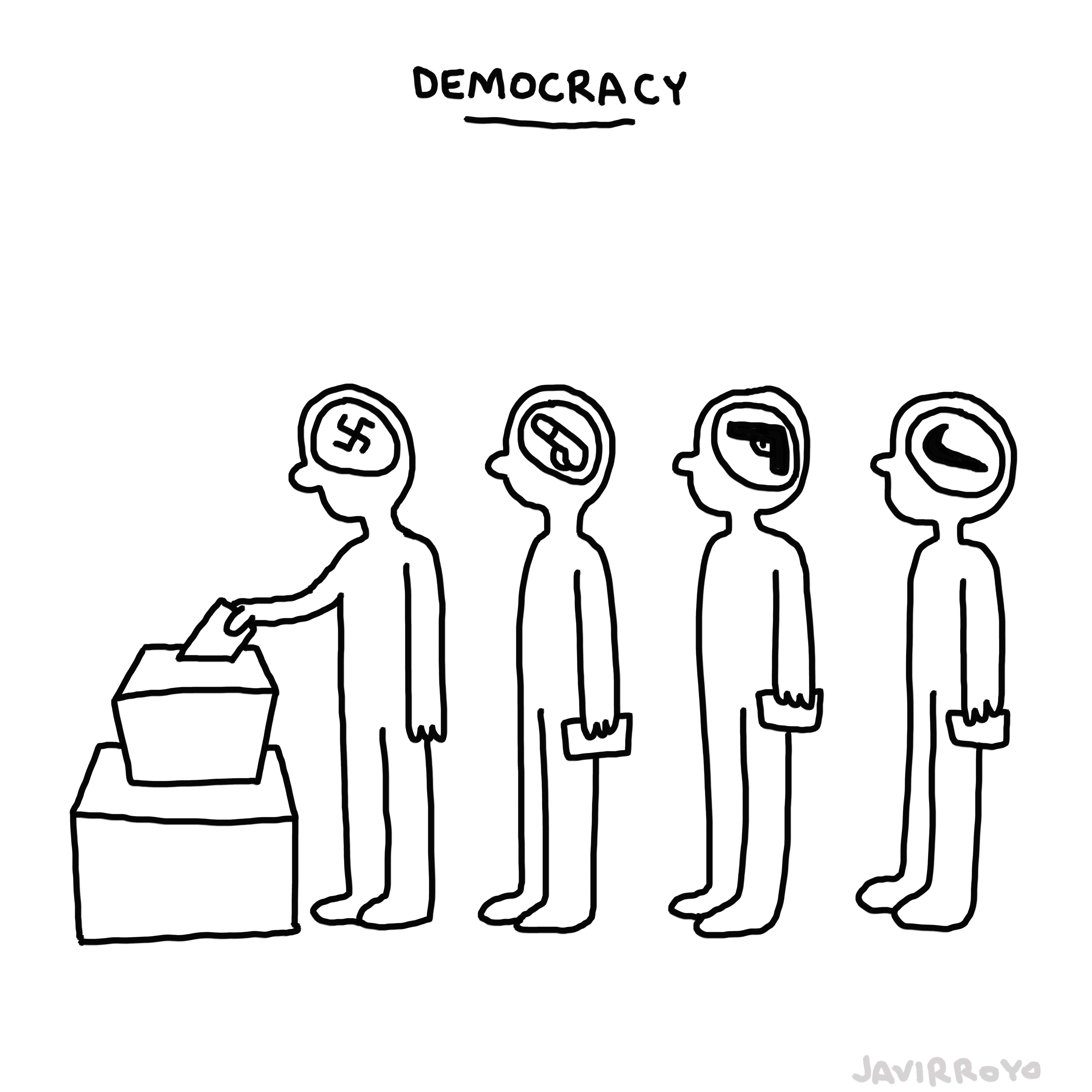 Democracy Drawing Easy 'drawing Democracy' By Robin Sukatorn Big